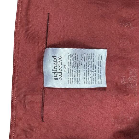 GIRLFRIEND COLLECTIVE Terra Pink Pull On Ankle Cropped Leggings Plus Size 4XL - Picture 3 of 6